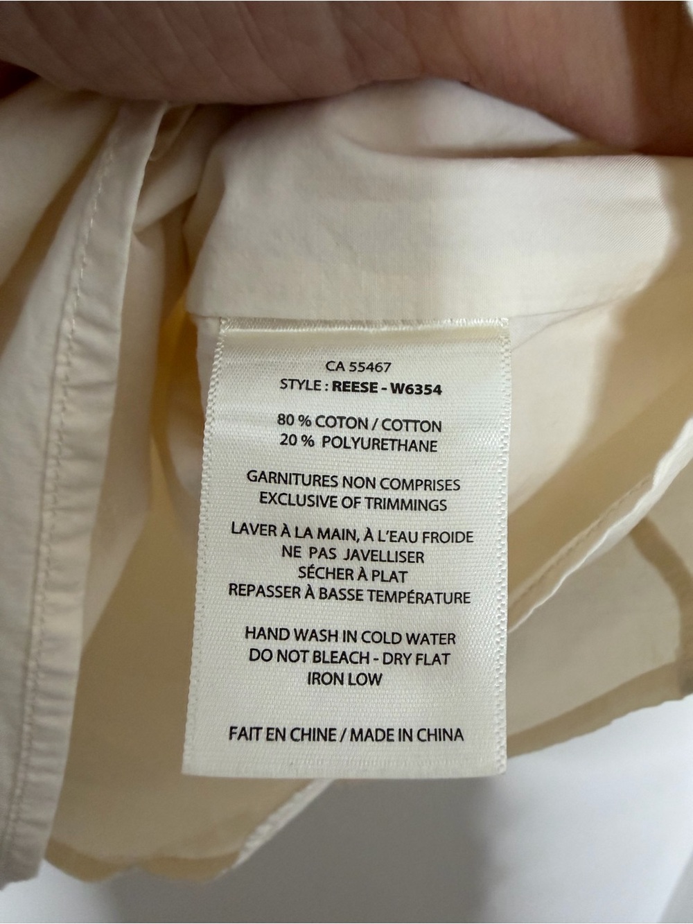 Melissa Nepton Venora Top In Cream Sz. S View 4